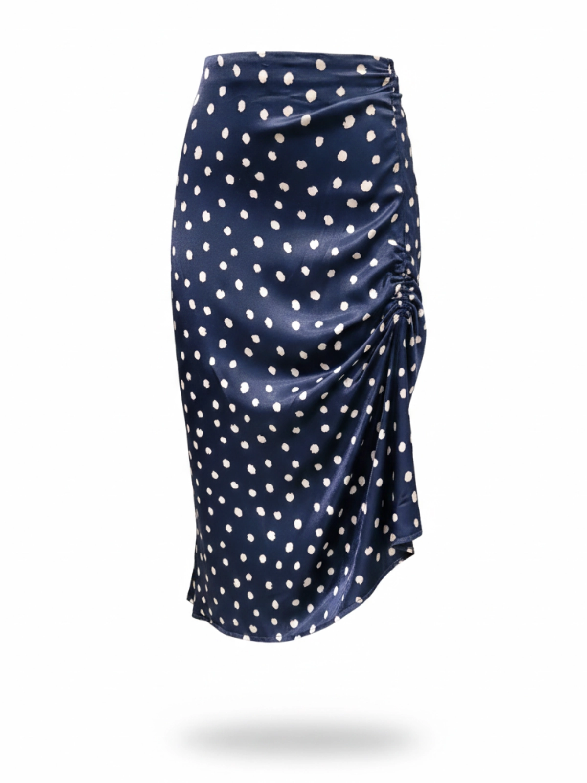 Midnight Dot Ruched Skirt